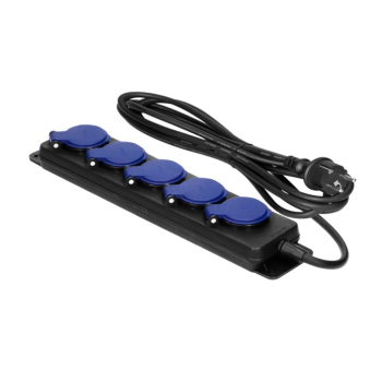 PRZEDŁUŻACZ WARSZTATOWY BRYZGOSZCZELNY ORNO OR-AE-13297/5M 5x2P+Z KABEL 5m IP44